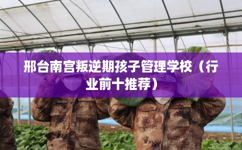 邢台南宫叛逆期孩子管理学校（行业前十推荐）