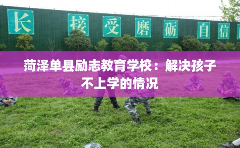 菏泽单县励志教育学校：解决孩子不上学的情况