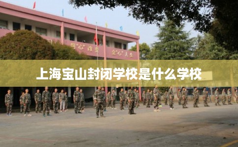 上海宝山封闭学校是什么学校