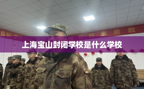 上海宝山封闭学校是什么学校