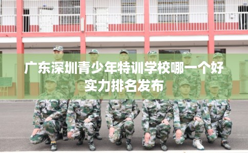 广东深圳青少年特训学校哪一个好实力排名发布