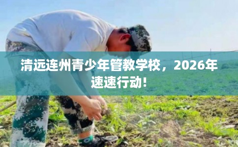 清远连州青少年管教学校，2026年速速行动!
