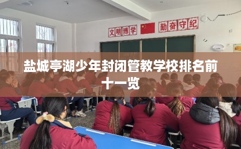 盐城亭湖少年封闭管教学校排名前十一览