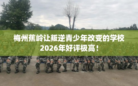 梅州蕉岭让叛逆青少年改变的学校2026年好评极高！