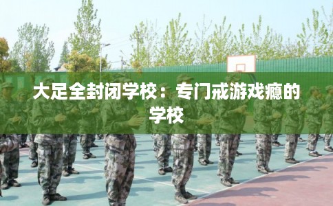 大足全封闭学校：专门戒游戏瘾的学校