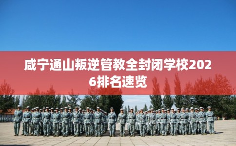 咸宁通山叛逆管教全封闭学校2026排名速览