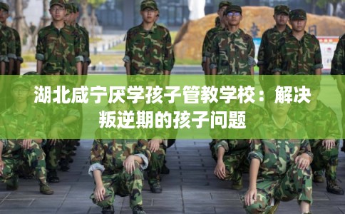 湖北咸宁厌学孩子管教学校：解决叛逆期的孩子问题