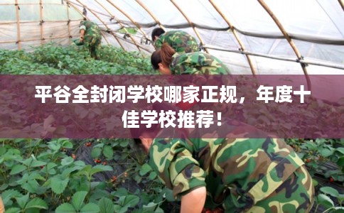 平谷全封闭学校哪家正规，年度十佳学校推荐！