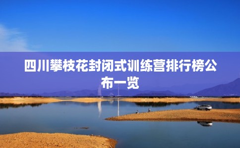 四川攀枝花封闭式训练营排行榜公布一览