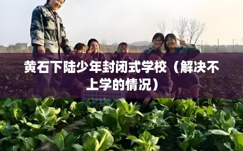 黄石下陆少年封闭式学校（解决不上学的情况）