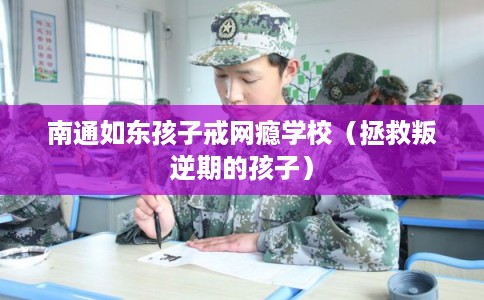 南通如东孩子戒网瘾学校（拯救叛逆期的孩子）