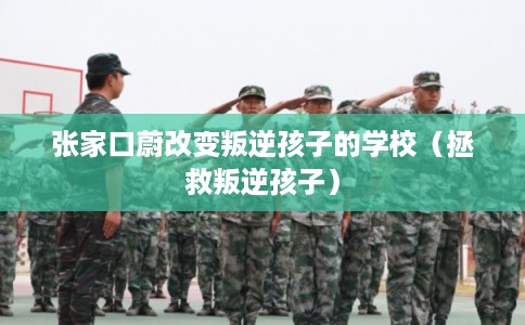 张家口蔚改变叛逆孩子的学校（拯救叛逆孩子）