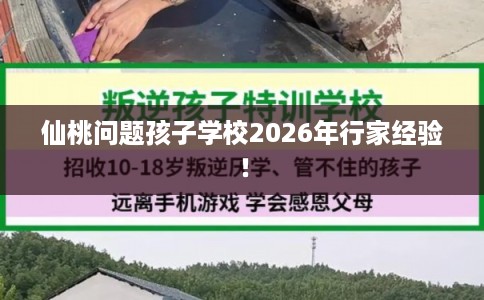 仙桃问题孩子学校2026年行家经验！