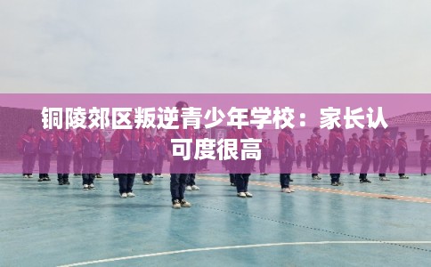 铜陵郊区叛逆青少年学校：家长认可度很高