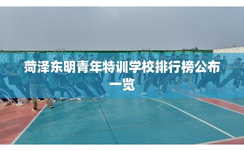 菏泽东明青年特训学校排行榜公布一览