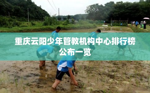 重庆云阳少年管教机构中心排行榜公布一览