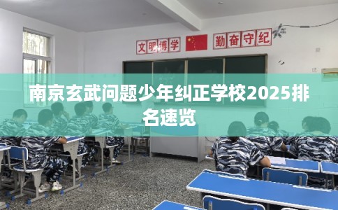 南京玄武问题少年纠正学校2025排名速览