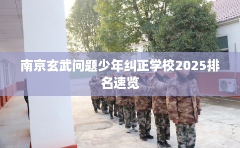 南京玄武问题少年纠正学校2025排名速览