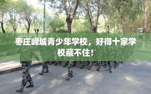 枣庄峄城青少年学校，好得十家学校藏不住！