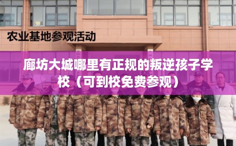 廊坊大城哪里有正规的叛逆孩子学校（可到校免费参观）