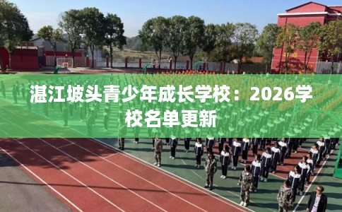 湛江坡头青少年成长学校：2026学校名单更新