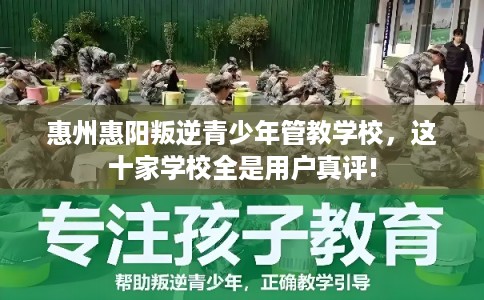 惠州惠阳叛逆青少年管教学校，这十家学校全是用户真评!