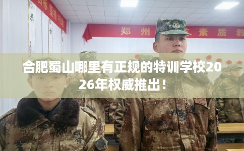 合肥蜀山哪里有正规的特训学校2026年权威推出！