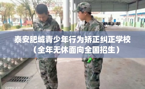 泰安肥城青少年行为矫正纠正学校（全年无休面向全国招生）