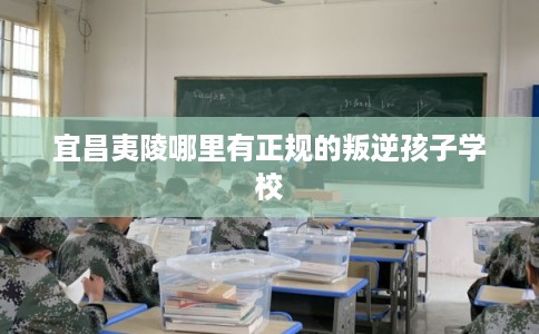 宜昌夷陵哪里有正规的叛逆孩子学校