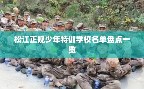 松江正规少年特训学校名单盘点一览