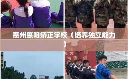 惠州惠阳矫正学校（培养独立能力）