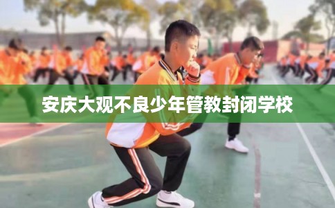 安庆大观不良少年管教封闭学校