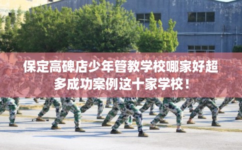 保定高碑店少年管教学校哪家好超多成功案例这十家学校！