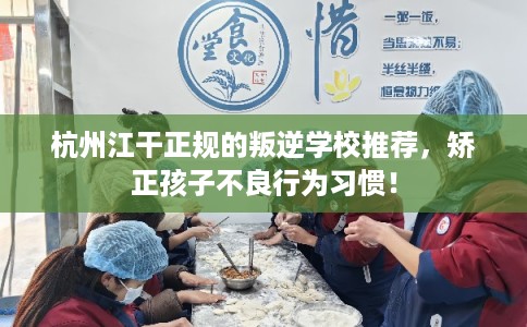 杭州江干正规的叛逆学校推荐，矫正孩子不良行为习惯！