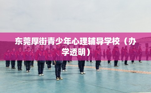 东莞厚街青少年心理辅导学校（办学透明）
