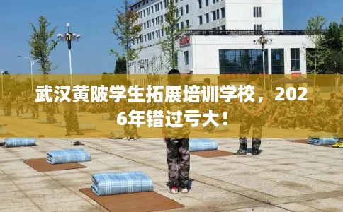 武汉黄陂学生拓展培训学校，2026年错过亏大！