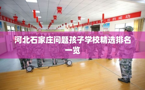 河北石家庄问题孩子学校精选排名一览