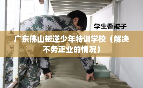 广东佛山叛逆少年特训学校（解决不务正业的情况）