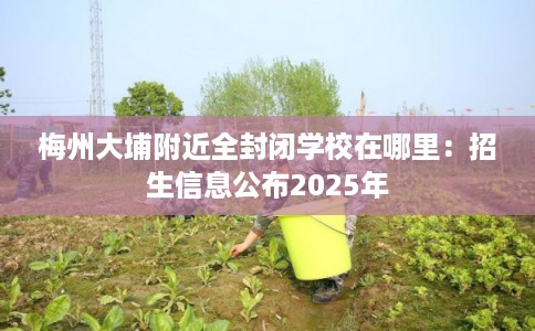 梅州大埔附近全封闭学校在哪里：招生信息公布2025年