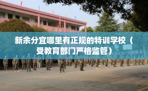 新余分宜哪里有正规的特训学校（受教育部门严格监管）