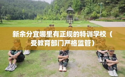 新余分宜哪里有正规的特训学校（受教育部门严格监管）