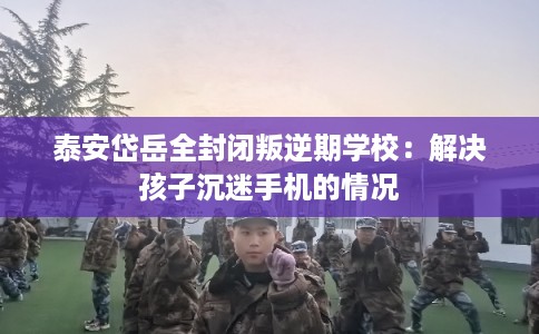 泰安岱岳全封闭叛逆期学校：解决孩子沉迷手机的情况