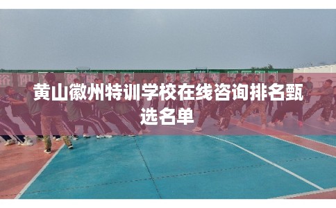 黄山徽州特训学校在线咨询排名甄选名单