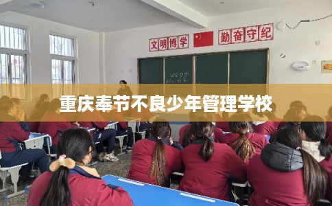 重庆奉节不良少年管理学校