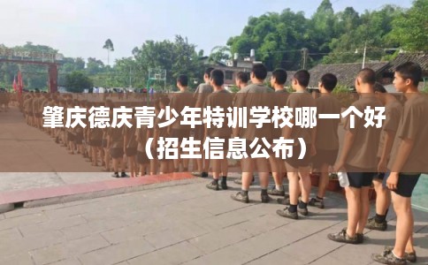 肇庆德庆青少年特训学校哪一个好（招生信息公布）