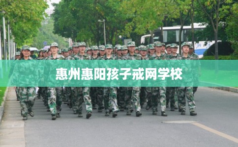 惠州惠阳孩子戒网学校