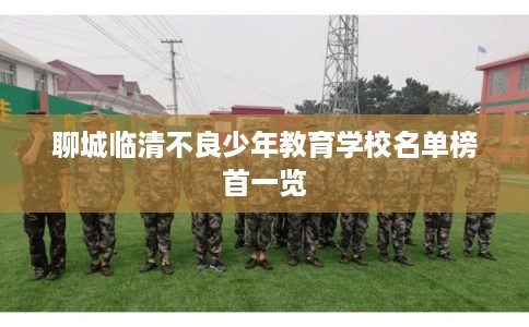 聊城临清不良少年教育学校名单榜首一览