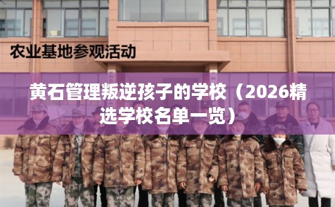 黄石管理叛逆孩子的学校（2026精选学校名单一览）