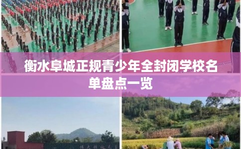 衡水阜城正规青少年全封闭学校名单盘点一览 衡水阜城正规青少年全封闭学校名单盘点一览
