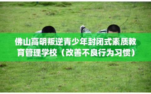 佛山高明叛逆青少年封闭式素质教育管理学校（改善不良行为习惯）